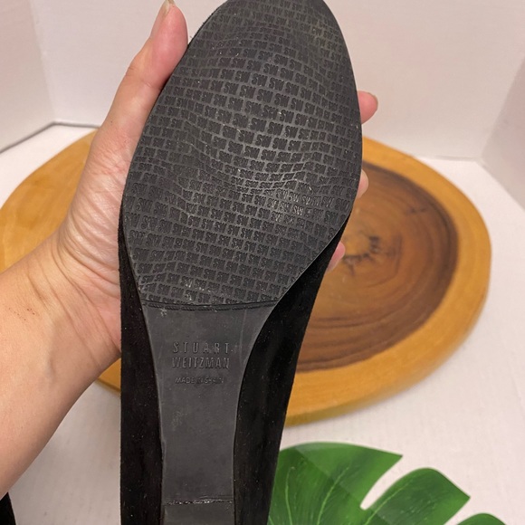 Stuart Weitzman Suede Wedge Loafer - Picture 10 of 13